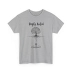 Deeply Rooted Unisex Heavy Cotton Tee - Inspirational Tree Design for Nature Lovers