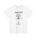 Deeply Rooted Unisex Heavy Cotton Tee - Inspirational Tree Design for Nature Lovers