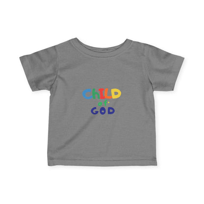 Child of God Infant Tee — Colorful Religious Baby T‑Shirt