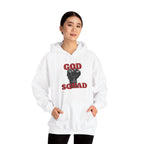 GOD SQUAD by The FOG BRAND- Unisex Hooded Sweatshirt with scripture-Spiritual Gift, Cozy Lounge Wear, Inspirational Apparel, Christian Apparel