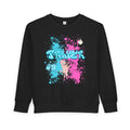 Colorful Toddler Sweatshirt with Fun Splash Design- The FOG BRAND's Cute Toddler Apparel, Kids Gift, Playtime Wear, Birthday Present, Cozy Kids Clothing