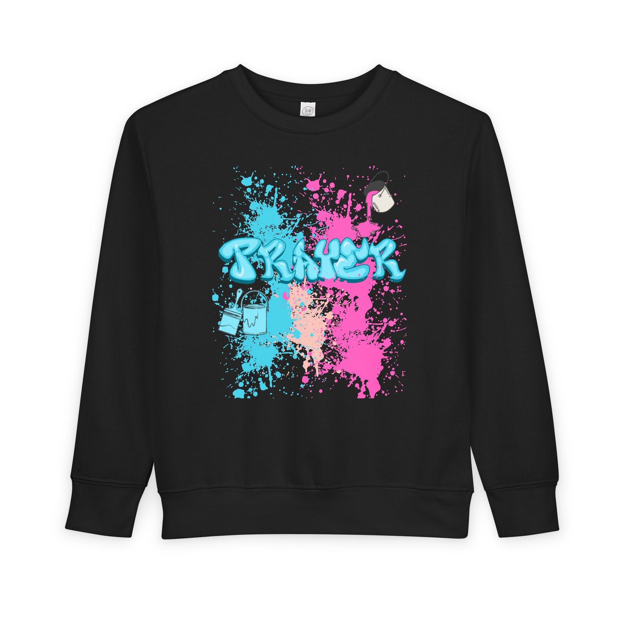 Colorful Toddler Sweatshirt with Fun Splash Design- The FOG BRAND's Cute Toddler Apparel, Kids Gift, Playtime Wear, Birthday Present, Cozy Kids Clothing