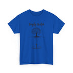 Deeply Rooted Unisex Heavy Cotton Tee - Inspirational Tree Design for Nature Lovers