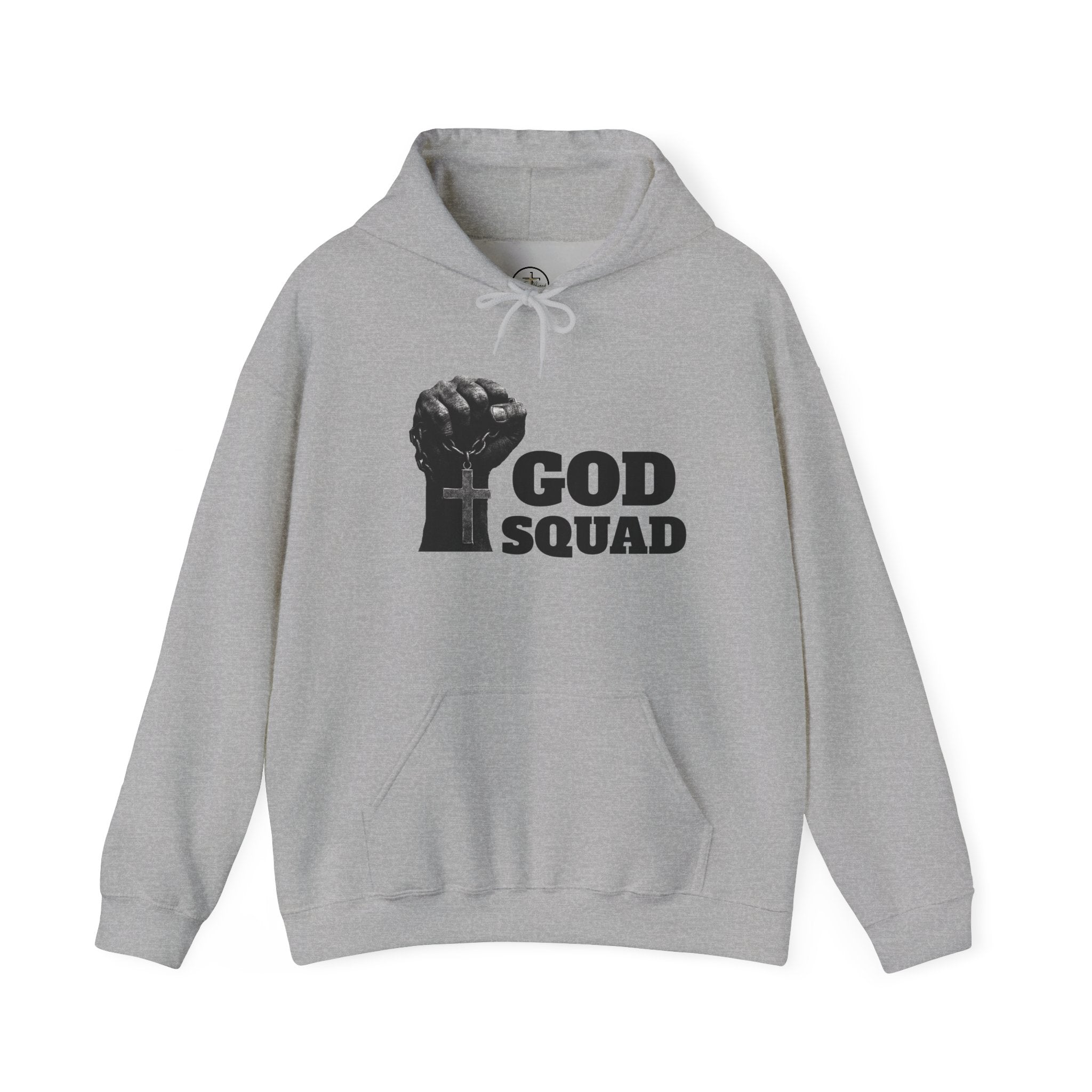 GOD SQUAD by The FOG BRAND- Unisex Hooded Sweatshirt with scripture-Spiritual Gift, Cozy Lounge Wear, Inspirational Apparel, Christian Apparel