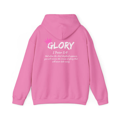 Glory Dripping Crown Unisex Hoodie -Faith inspired Heavy Blend Sweatshirt