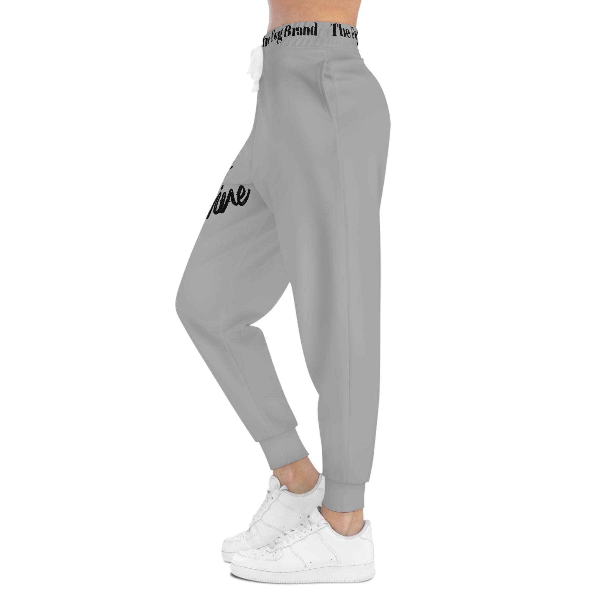 Her Vibe is Divine -Athletic Joggers for Women (Gray)