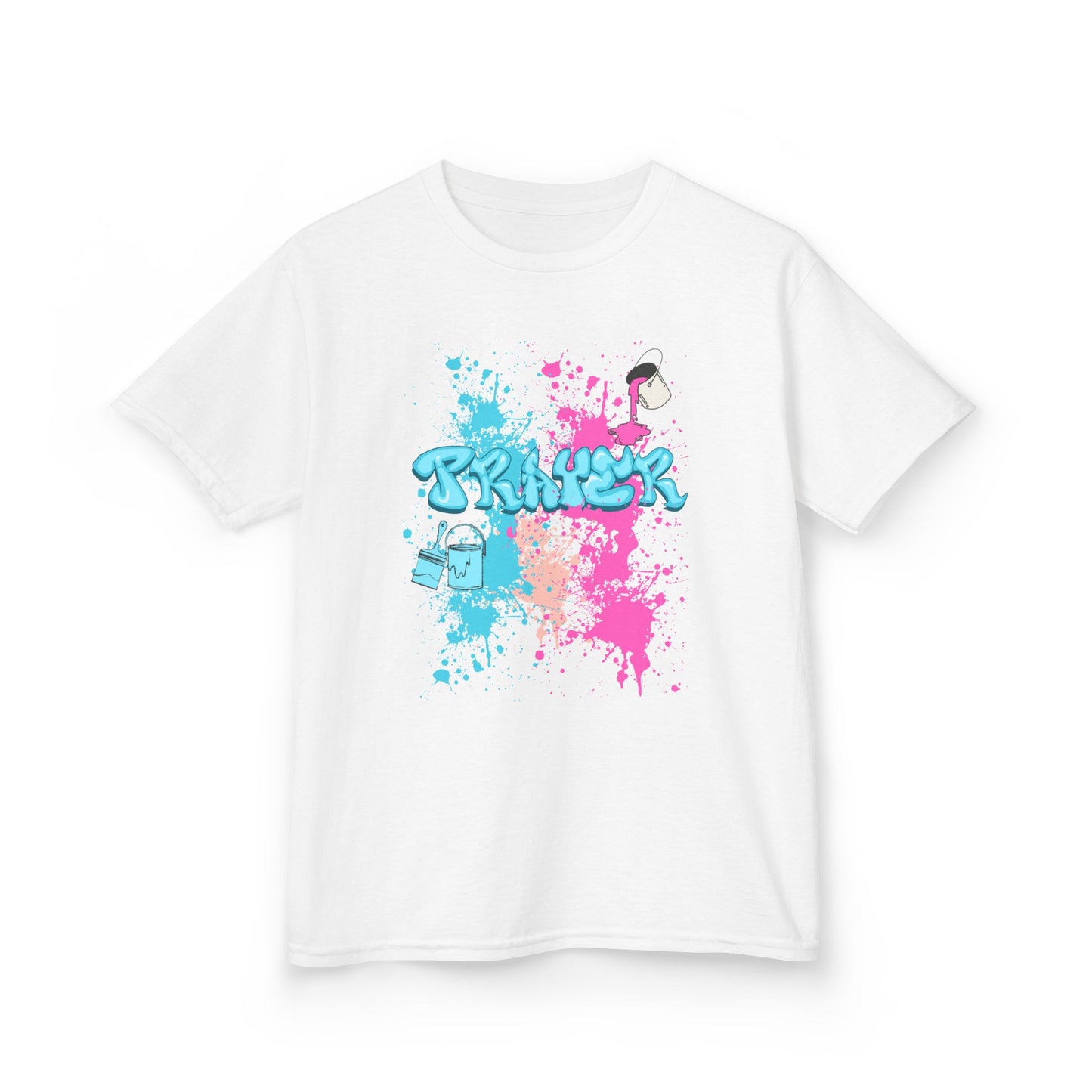 Kids Heavy Cotton™ Prayer Splattered Graphic T-Shirt
