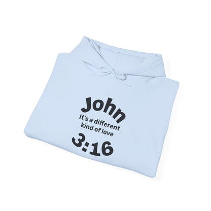 John 3:16- Unisex Hoodie, Heavy Blend Sweatshirt, Cozy, Inspirational,