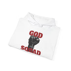 GOD SQUAD by The FOG BRAND- Unisex Hooded Sweatshirt with scripture-Spiritual Gift, Cozy Lounge Wear, Inspirational Apparel, Christian Apparel