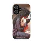 Cell phone case-Woman Praying-Spiritual Prayer Phone Case - Tough Cases with Inspirational Design