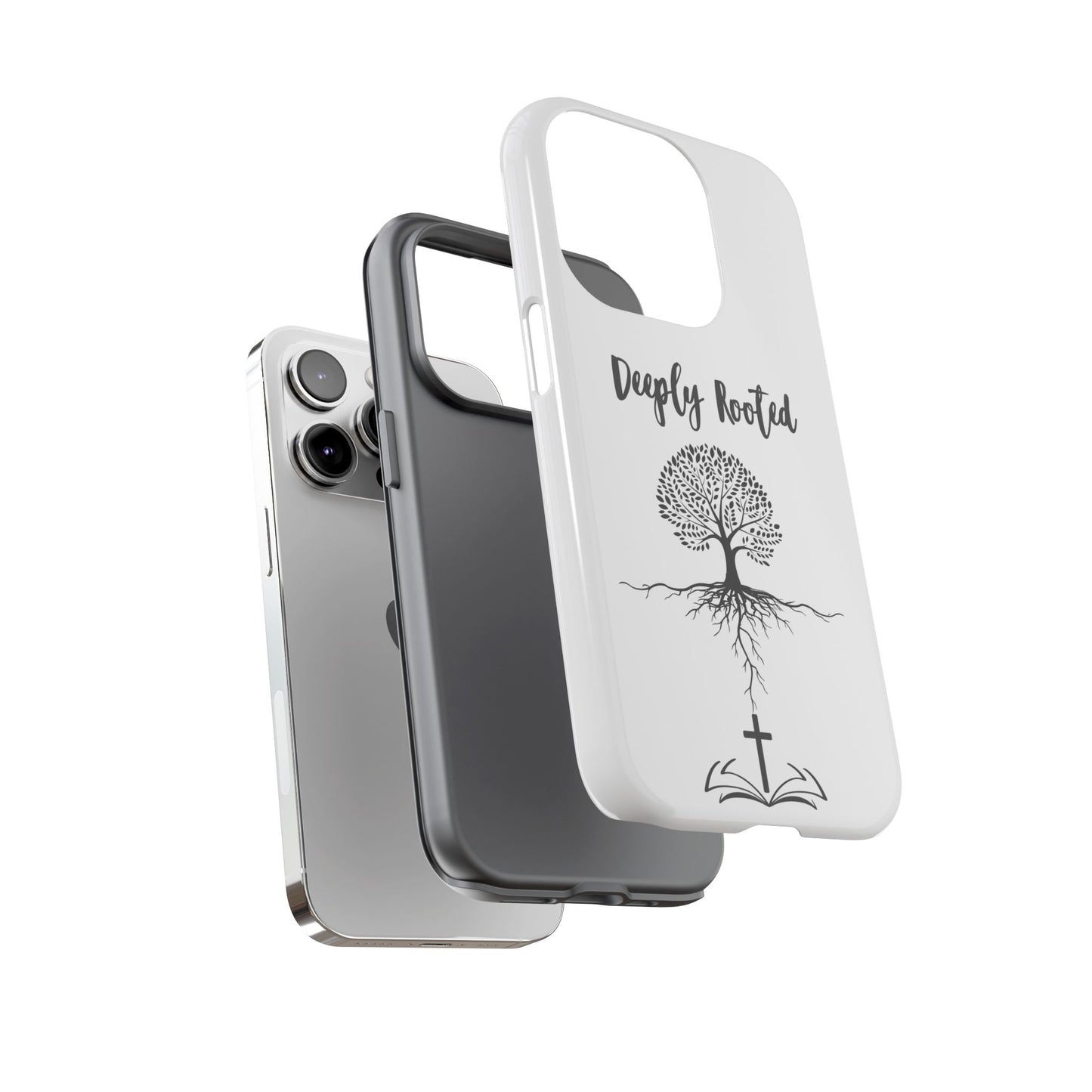 Deeply Rooted Phone Case - Inspirational Tree Design for Faith and Strength