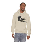 GOD SQUAD by The FOG BRAND- Unisex Hooded Sweatshirt with scripture-Spiritual Gift, Cozy Lounge Wear, Inspirational Apparel, Christian Apparel