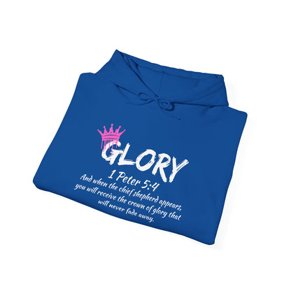 Glory Dripping Crown Unisex Hoodie -Faith inspired Heavy Blend Sweatshirt