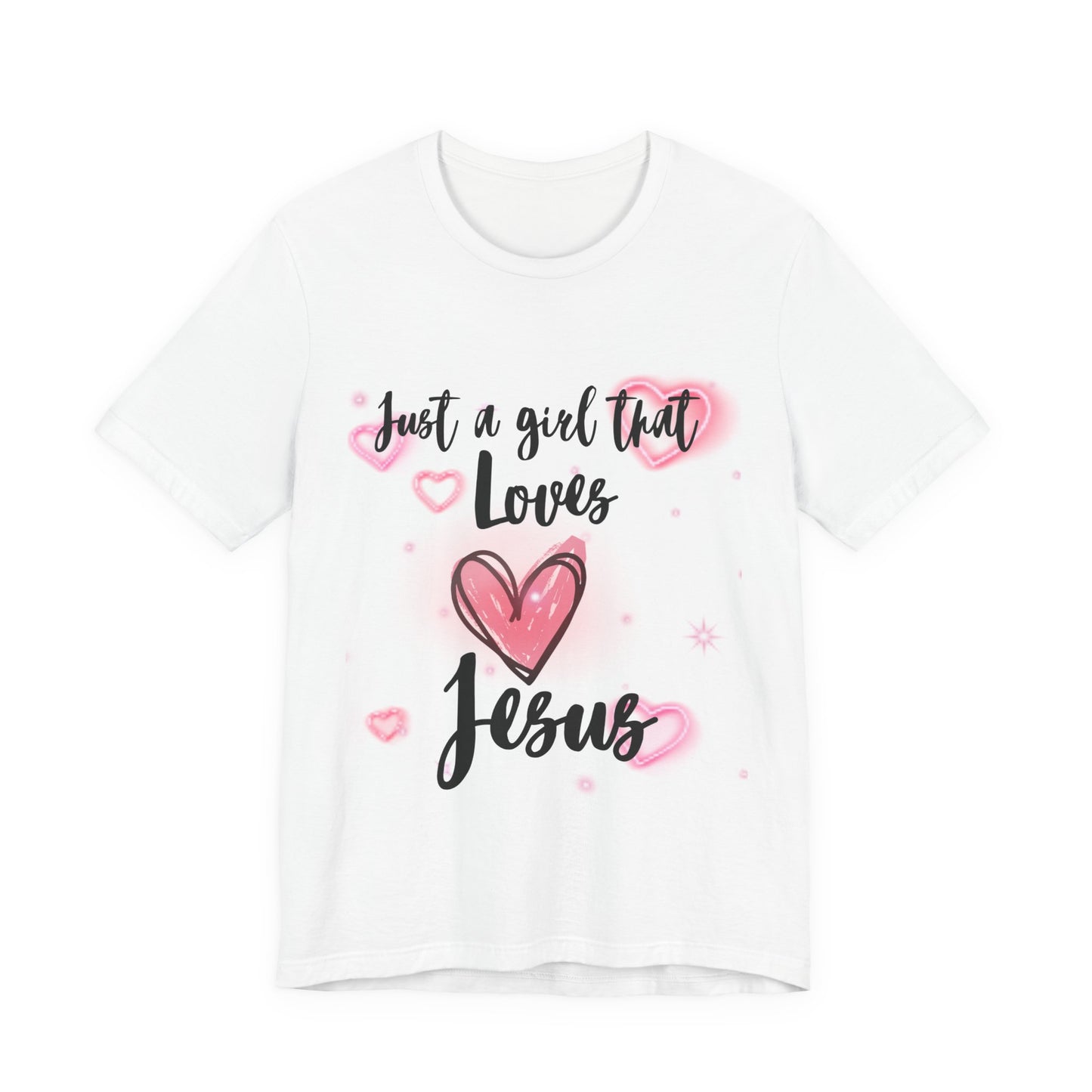 I Just Love Jesus Tee-For Young Women, Colorful, Religious and Christian t-shirt