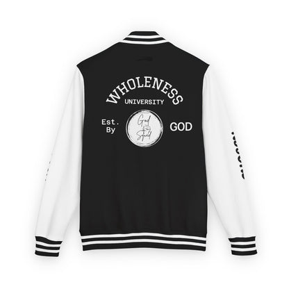 God Squad Unisex Letterman Jacket -THE FOD BRAND'S Bold Cross Design, Christian Strength & Faith Apparel