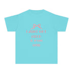 Kid's Youth Tee - I Just Get Cute & Trust God, Cute Motivational Shirt for Kids, Faith-Based Youth Apparel, Birthday Gift, Christian Clothing