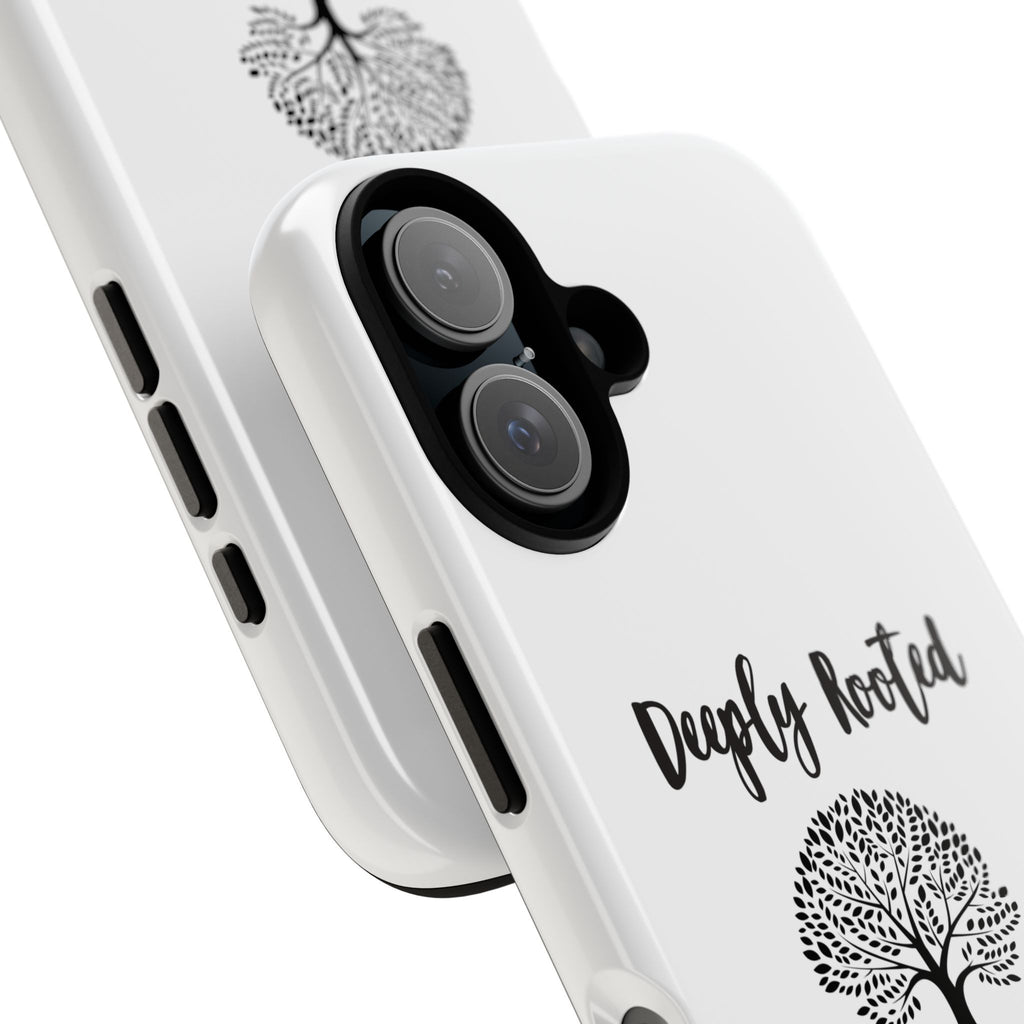Cell Phone Case -Deeply Rooted Inspirational Tree Design for Faith and Strength