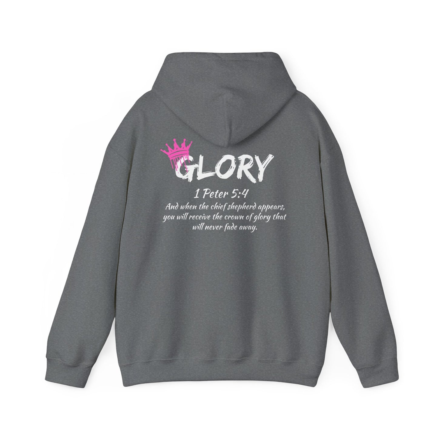 Glory Dripping Crown Unisex Hoodie -Faith inspired Heavy Blend Sweatshirt
