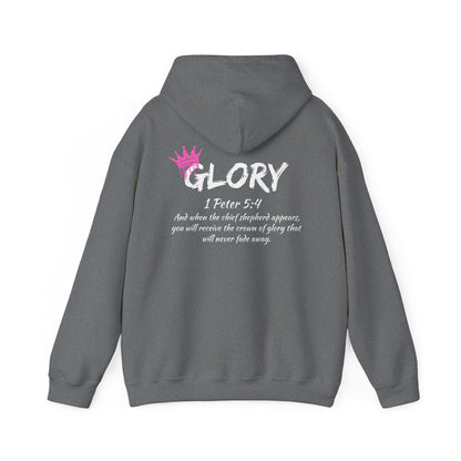 Glory Dripping Crown Unisex Hoodie -Faith inspired Heavy Blend Sweatshirt