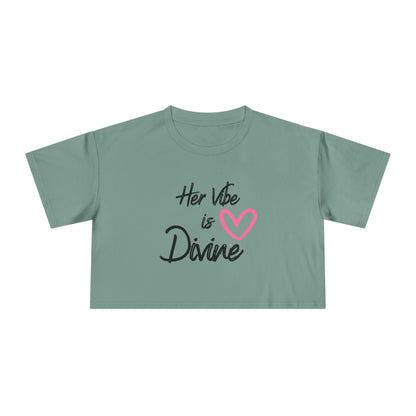 Faith-Inspired Women's Crop Tee, Motivational T-Shirt, Christian Apparel, Inspirational Gift, Summer Fashion