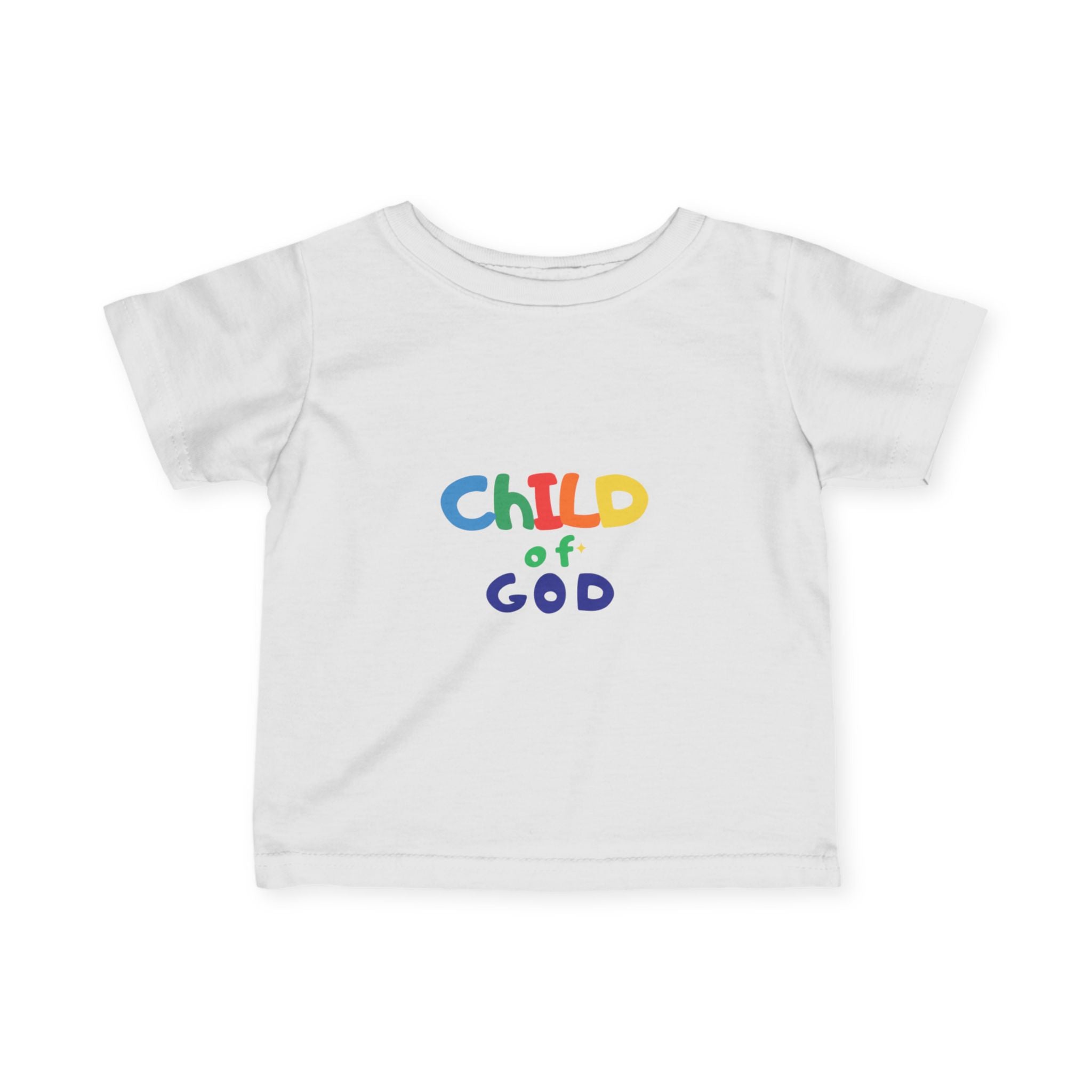 Toddler Child of God Infant Tee — Colorful Religious Baby T‑Shirt