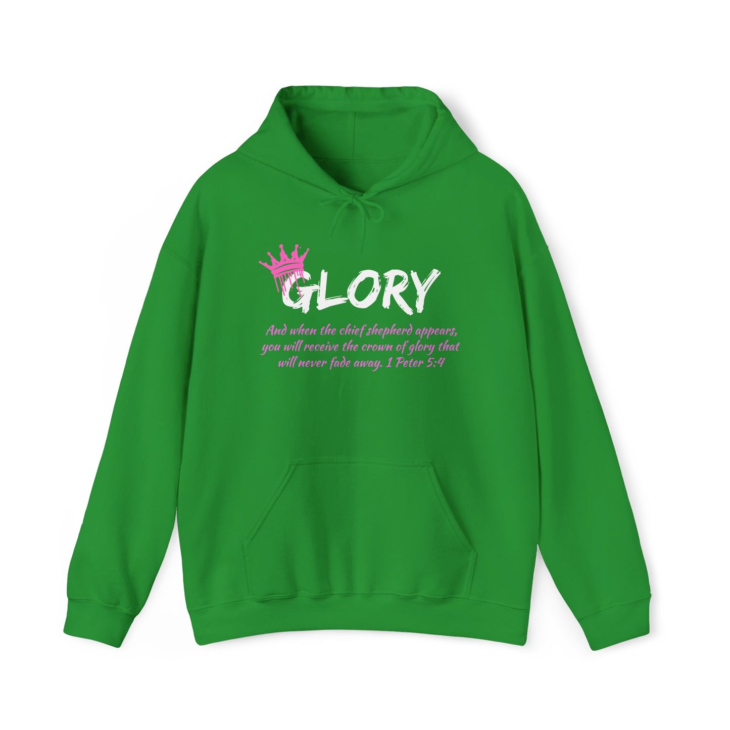 Glory Dripping Crown Unisex Hoodie -Faith inspired Heavy Blend Sweatshirt