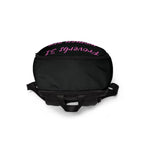 Backpack- A Proverbs Woman Who Prays Is Top Tier Backpack (black/pink)