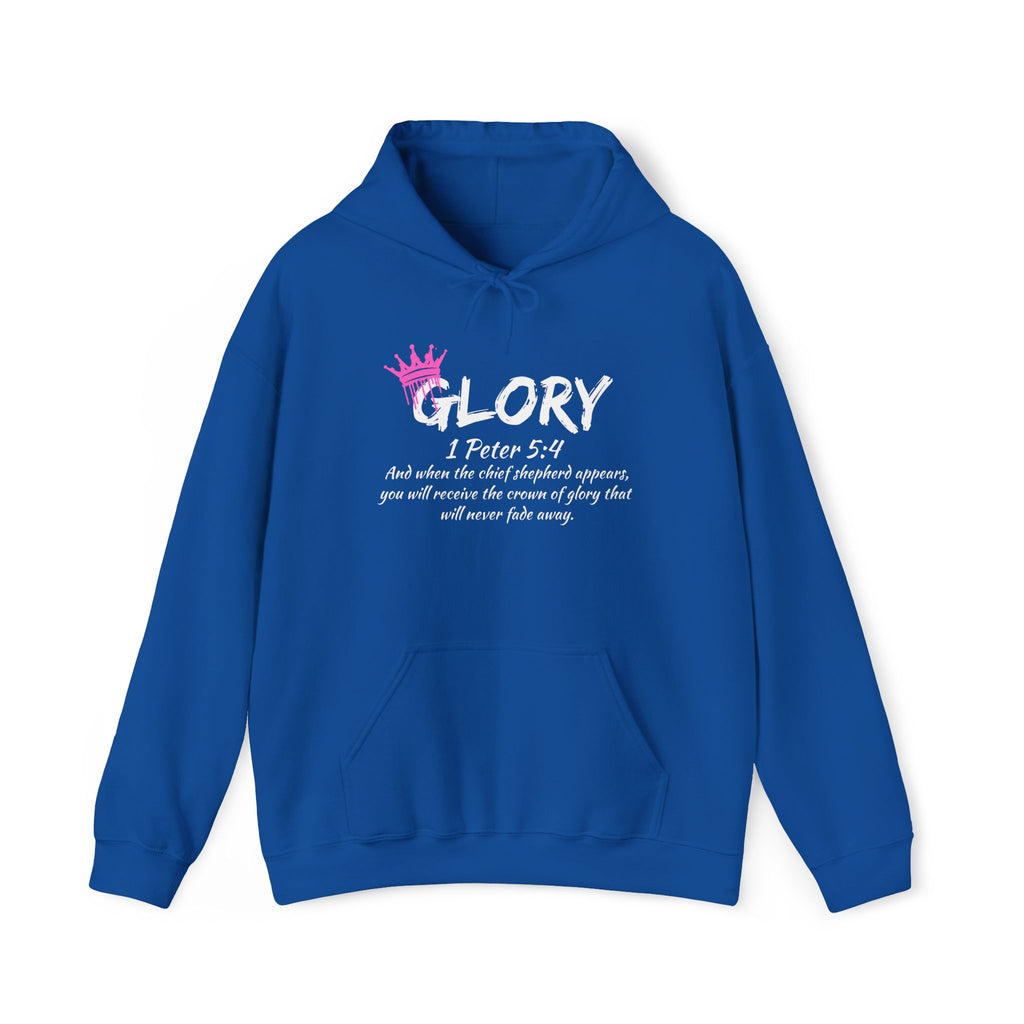Glory Dripping Crown Unisex Hoodie -Faith inspired Heavy Blend Sweatshirt