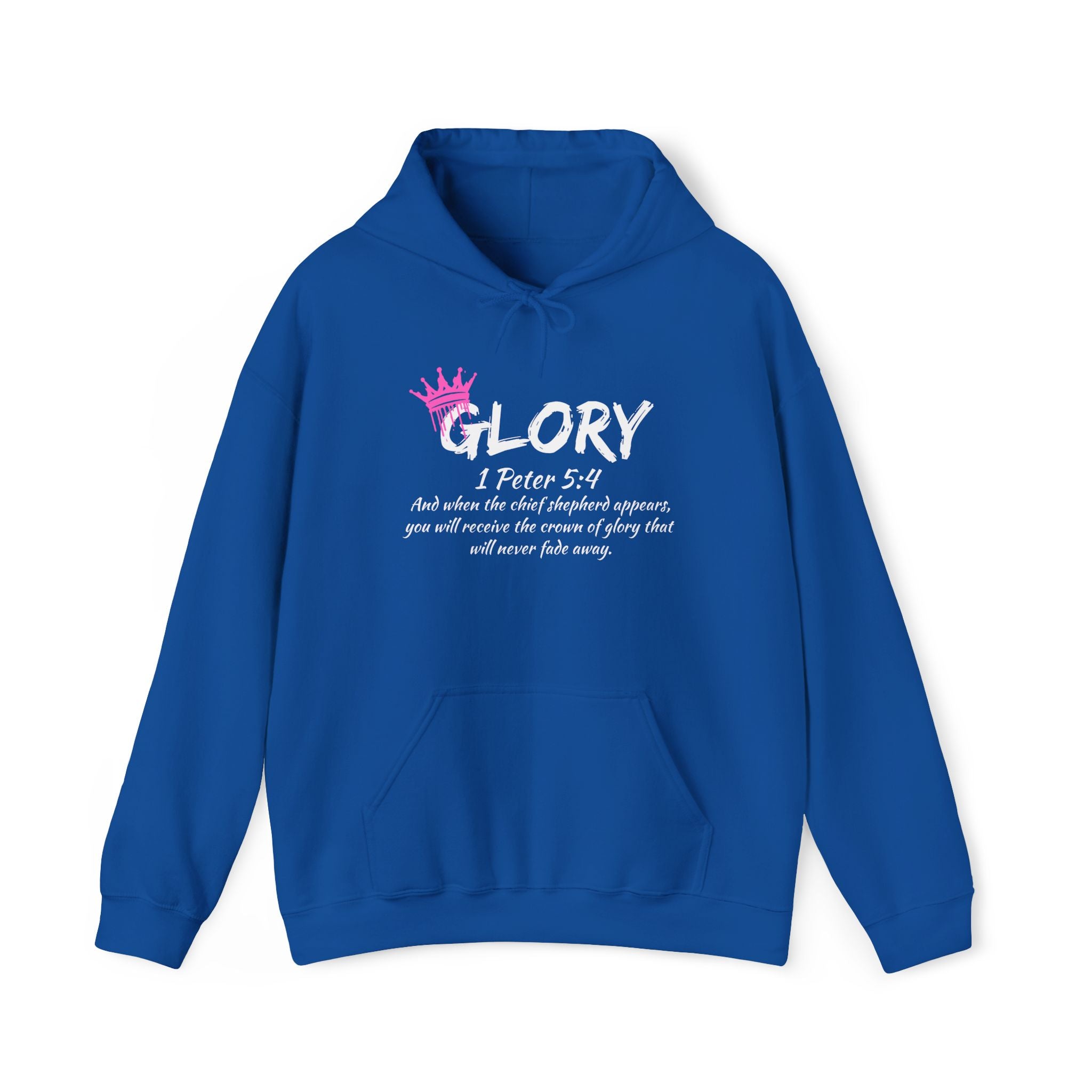 Glory Dripping Crown Unisex Hoodie -Faith inspired Heavy Blend Sweatshirt