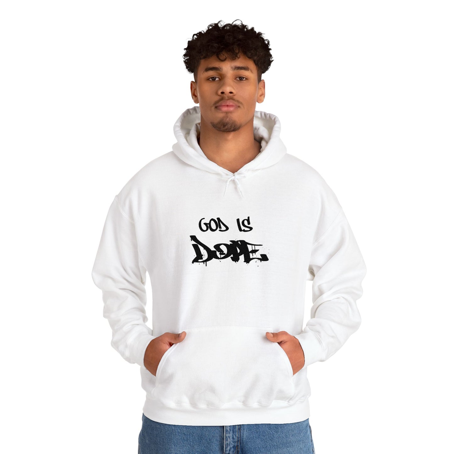 God is Dope Hoodie -Unisex Heavy Blend Sweatshirt, Casual Wear, Streetwear, Gift for Teens, Inspirational Clothing