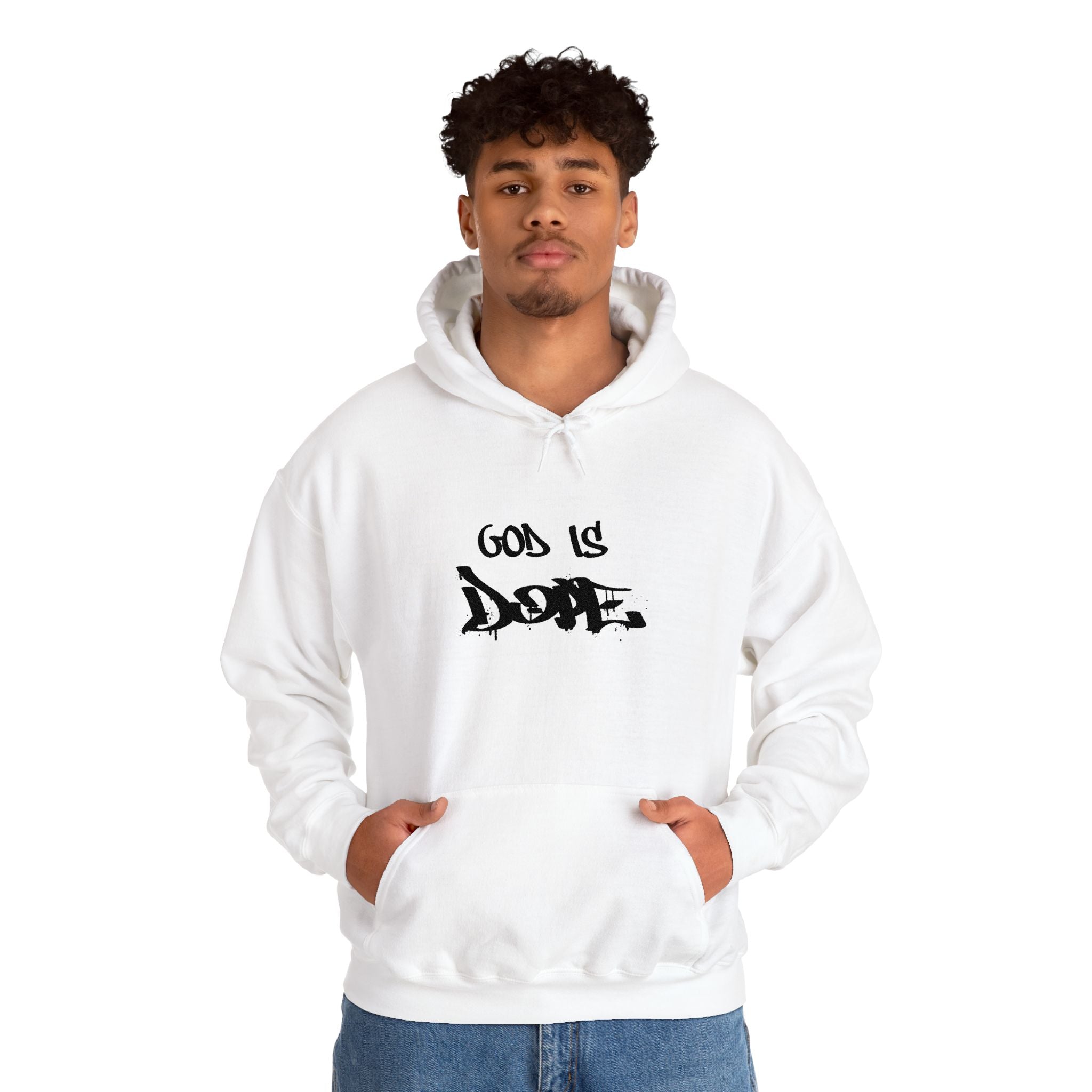God is Dope Hoodie -Unisex Heavy Blend Sweatshirt, Casual Wear, Streetwear, Gift for Teens, Inspirational Clothing