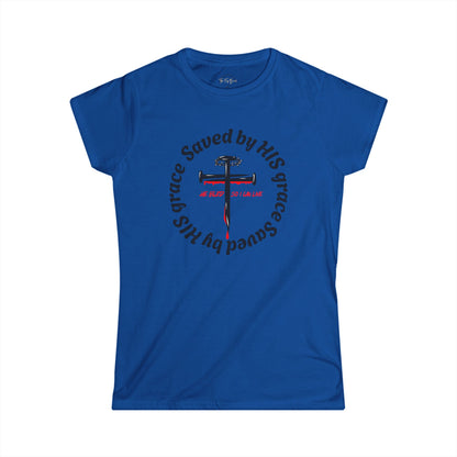 Women's Inspirational Bible Verse Tee, Softstyle T-Shirt, Faith-Based Gift, Christian Apparel, Spiritual Wear,