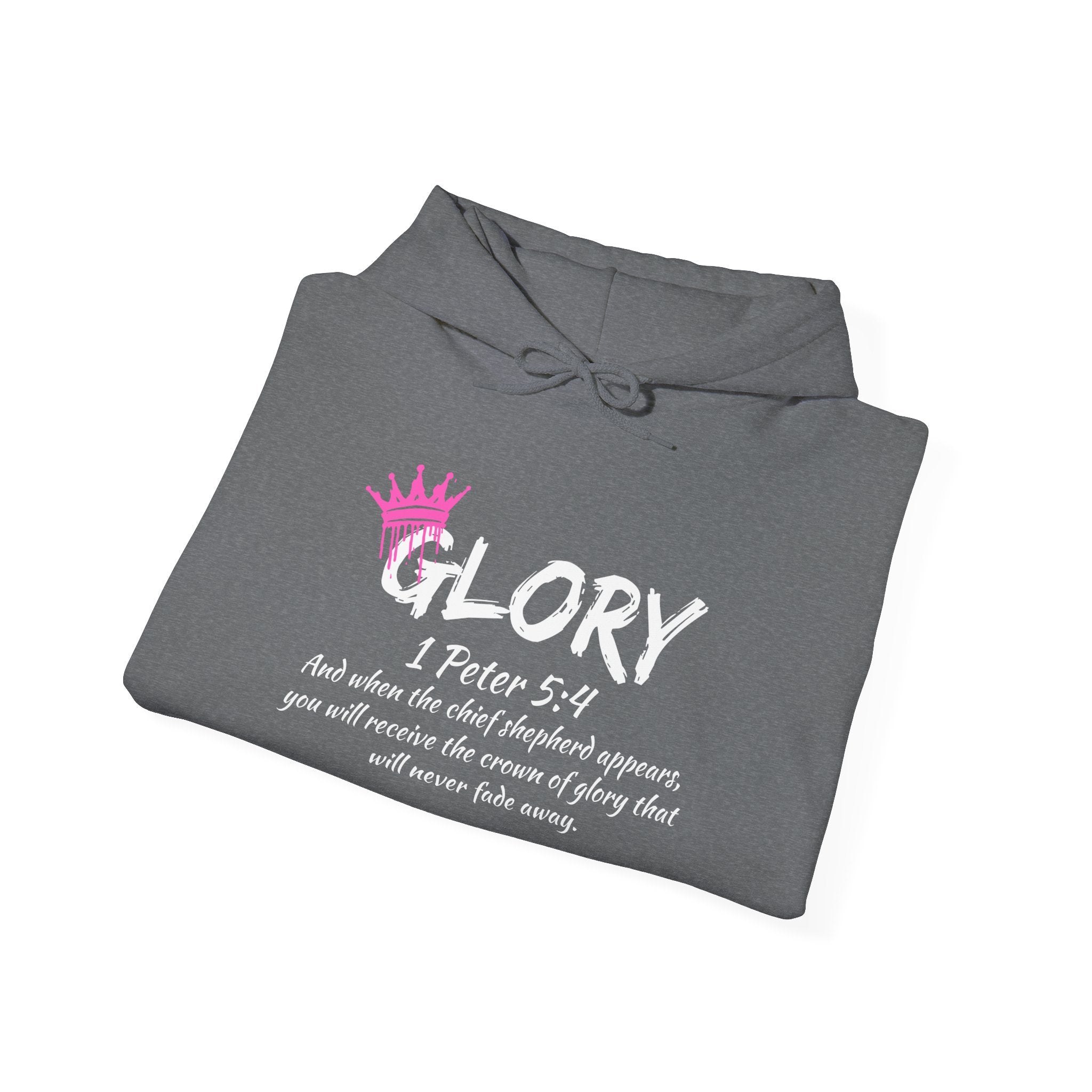 Glory Dripping Crown Unisex Hoodie -Faith inspired Heavy Blend Sweatshirt