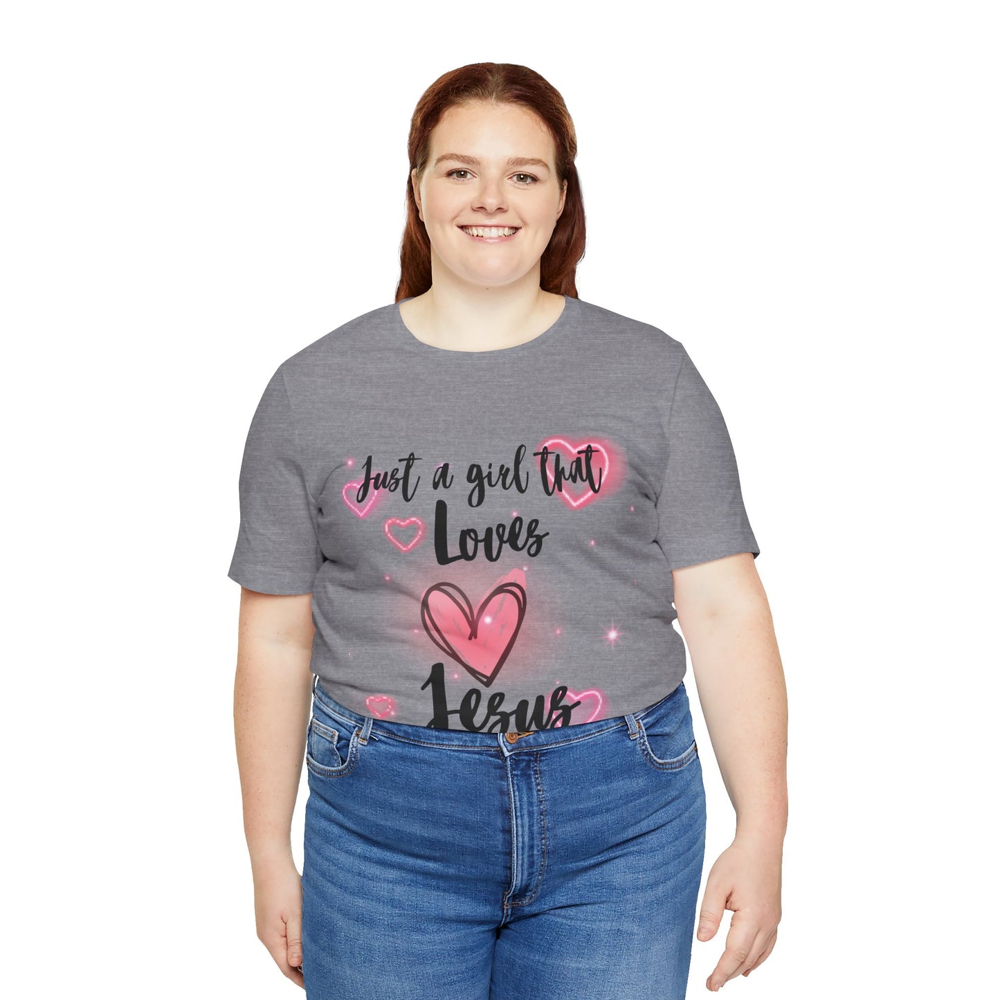 I Just Love Jesus Tee-For Young Women, Colorful, Religious and Christian t-shirt