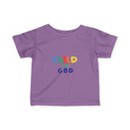 Toddler Child of God Infant Tee — Colorful Religious Baby T‑Shirt