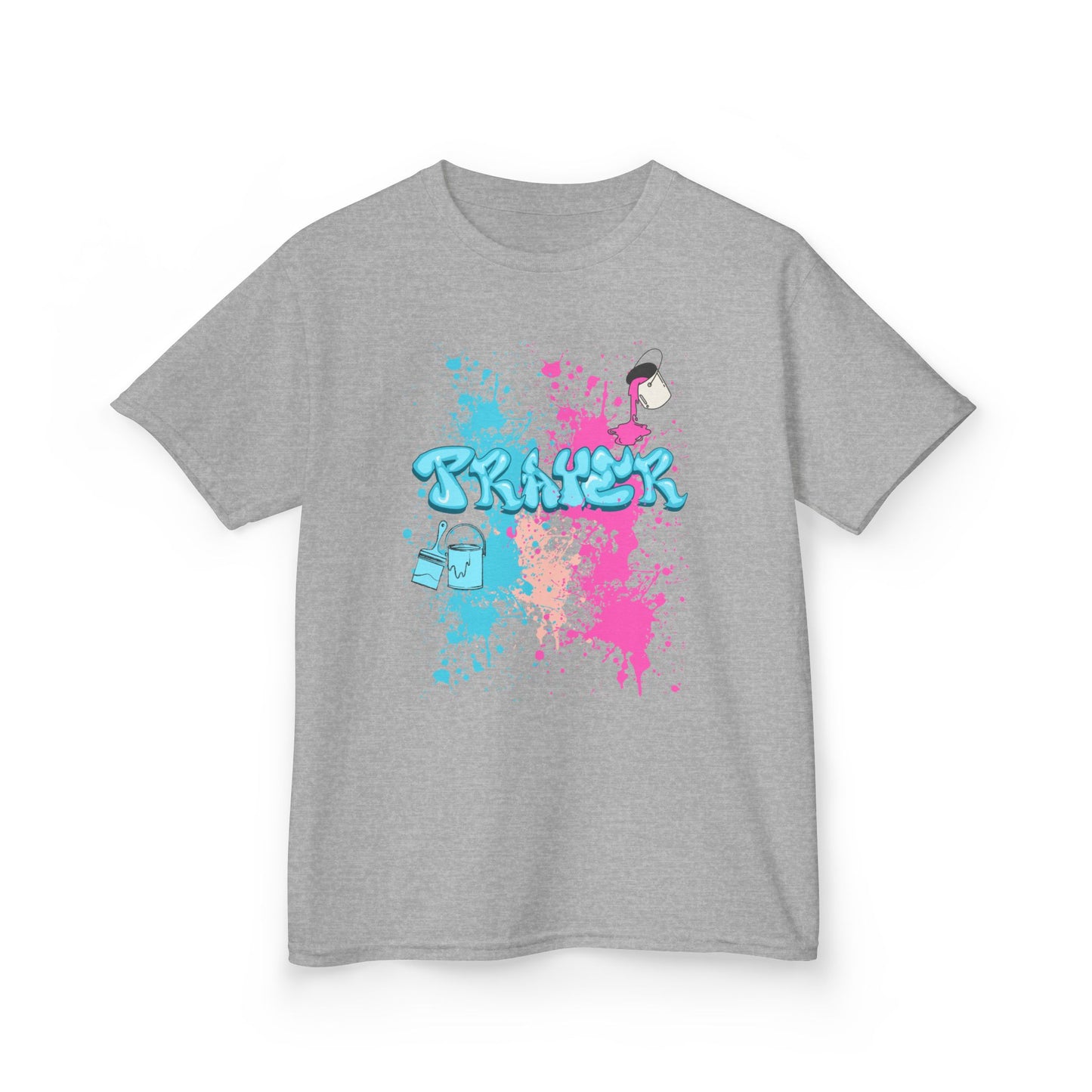 Kids Heavy Cotton™ Prayer Splattered Graphic T-Shirt