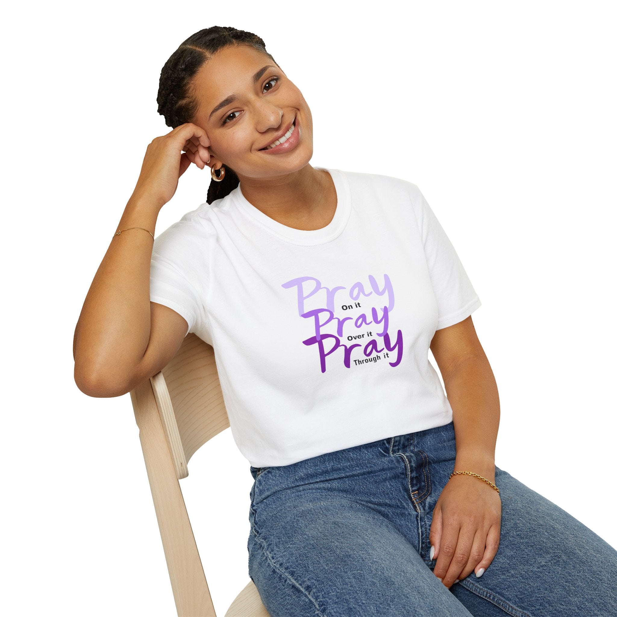 Pray On Over and Through It-Women's Softstyle Tee