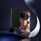 Cell phone case-Woman Praying-Spiritual Prayer Phone Case - Tough Cases with Inspirational Design