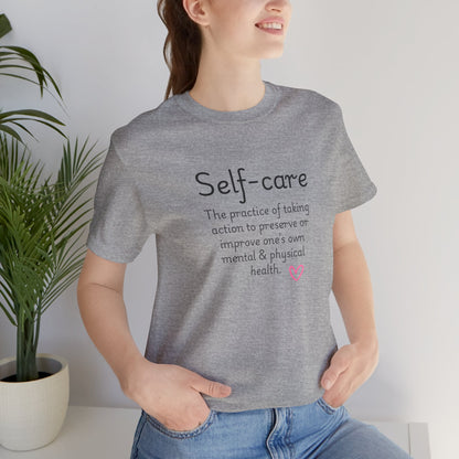 Embrace Self-Care Unisex Jersey Tee