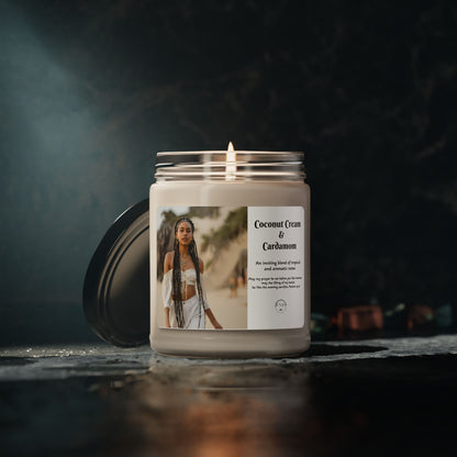 Sea Salt and Orchid or Coconut & Cardamom soy scented candle