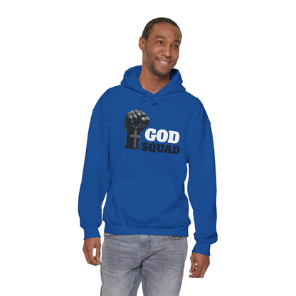 GOD SQUAD by The FOG BRAND- Unisex Hooded Sweatshirt with scripture-Spiritual Gift, Cozy Lounge Wear, Inspirational Apparel, Christian Apparel