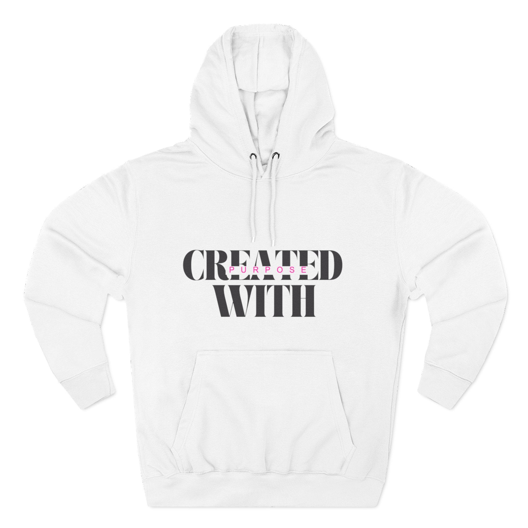 Created With Purpose Hoodie — Inspirational Faith Graphic Hoodie
