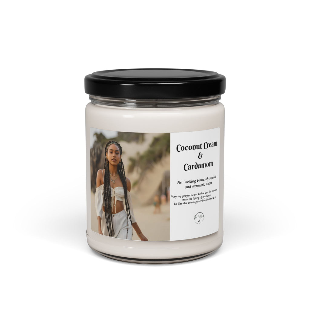 Soy Candle-Sea Salt and Orchid, or Coconut & Cardamom 9 oz soy scented candle