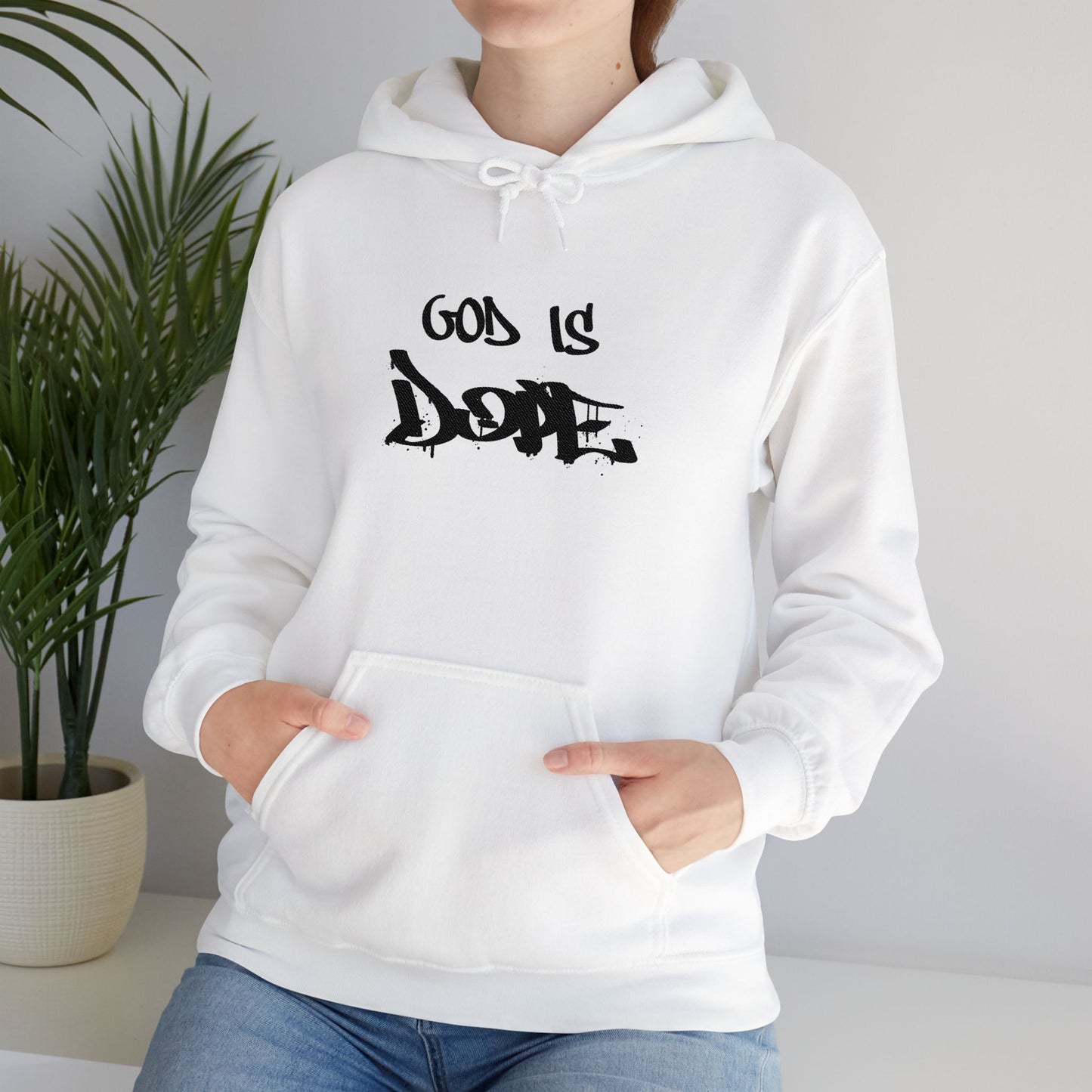 God is Dope Hoodie -Unisex Heavy Blend Sweatshirt, Casual Wear, Streetwear, Gift for Teens, Inspirational Clothing