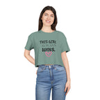 'This Girl Always Wins'-Faith-Inspired Women's Crop Tee, Motivational T-Shirt, Christian Apparel, Inspirational Gift for her
