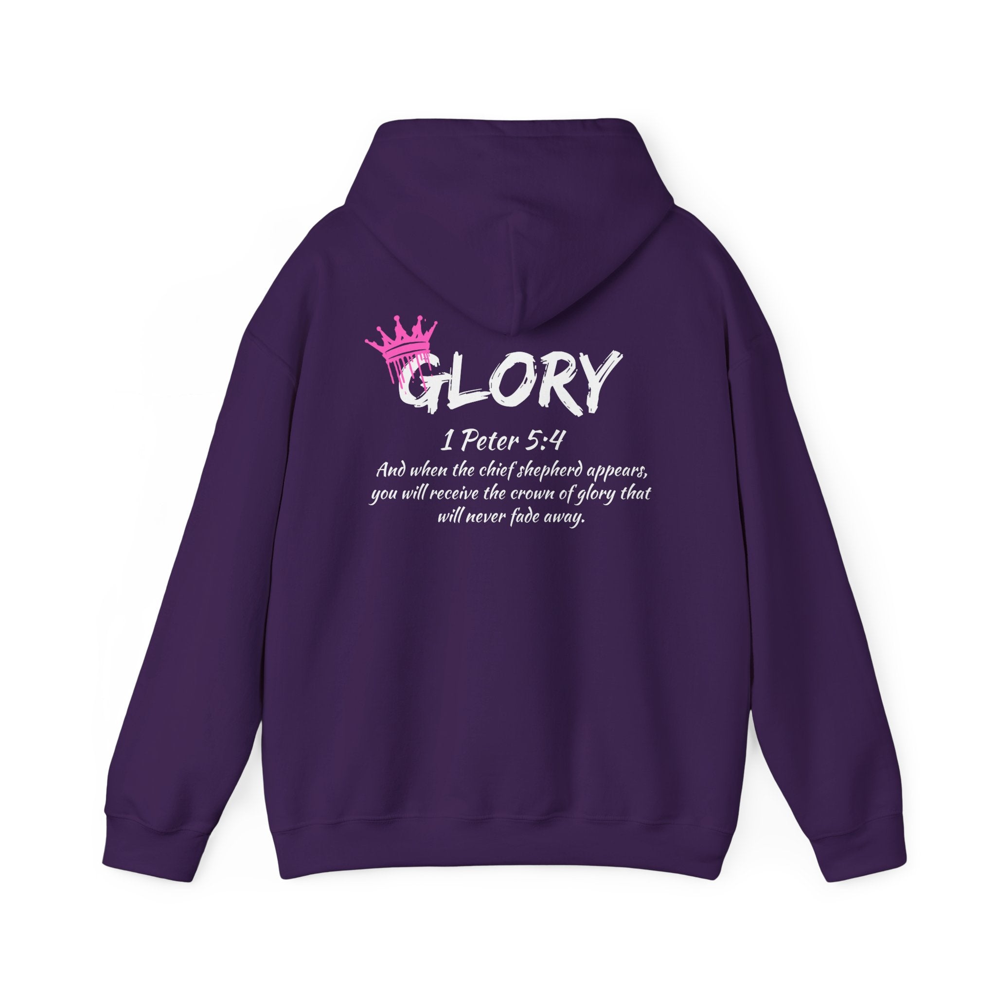 Glory Dripping Crown Unisex Hoodie -Faith inspired Heavy Blend Sweatshirt