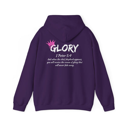 Glory Dripping Crown Unisex Hoodie -Faith inspired Heavy Blend Sweatshirt