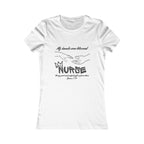 Nurse Blessed Hands tee by THE FOG BRAND -Women's Favorite Tee-Inspirational Christian T-Shirt , Professional Career