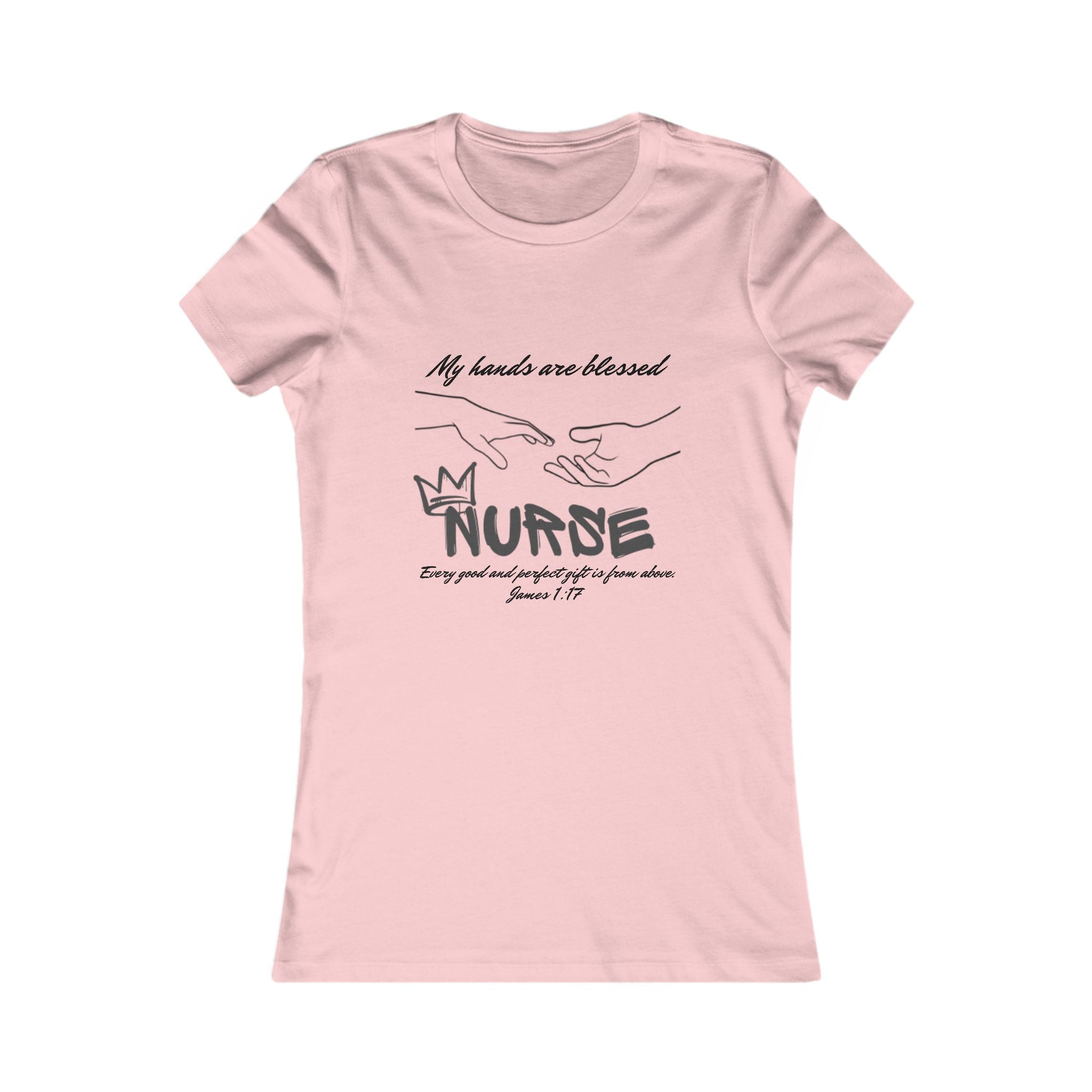 Nurse Blessed Hands tee by THE FOG BRAND -Women's Favorite Tee-Inspirational Christian T-Shirt , Professional Career