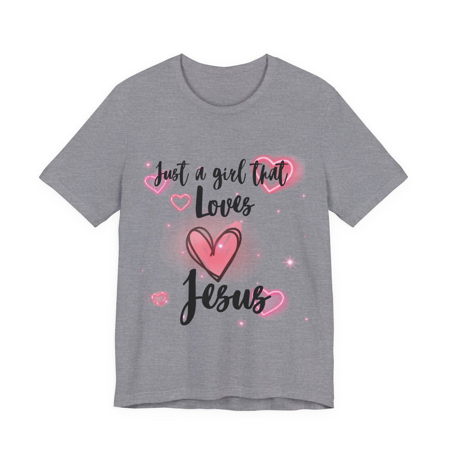 I Just Love Jesus Tee-For Young Women, Colorful, Religious and Christian t-shirt
